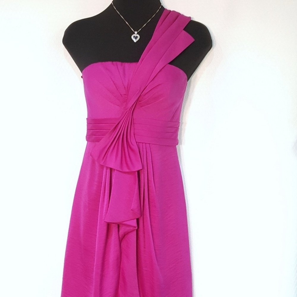 Mini BCBG Strapless Evening Dress Pink Magenta 4